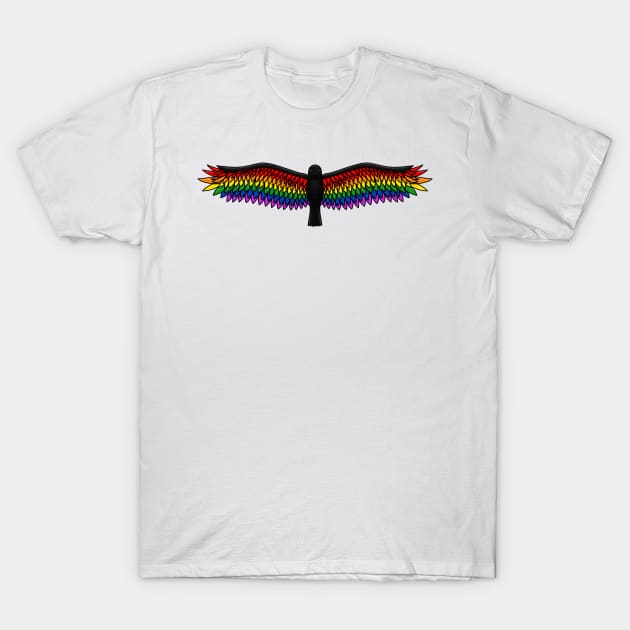 Fly With Pride, Raven Series - LGBTQ T-Shirt by StephOBrien